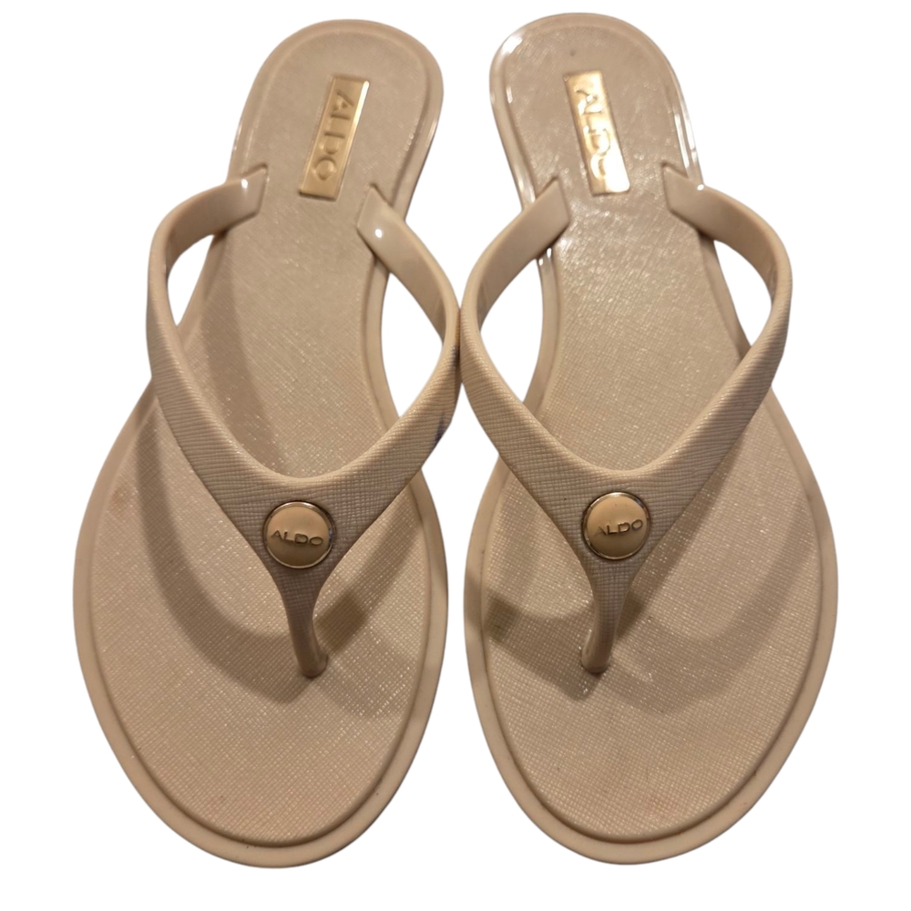 ALDO Women's Beige Flip Flops